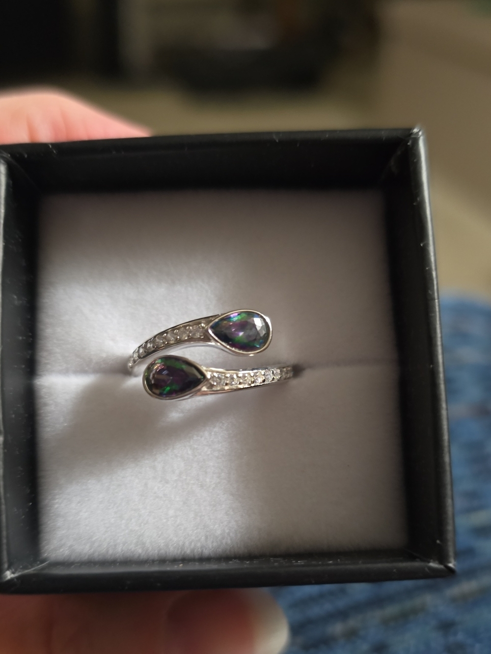 New With Box Ryze Stone Wars Sterling Silver Ring Size 7.